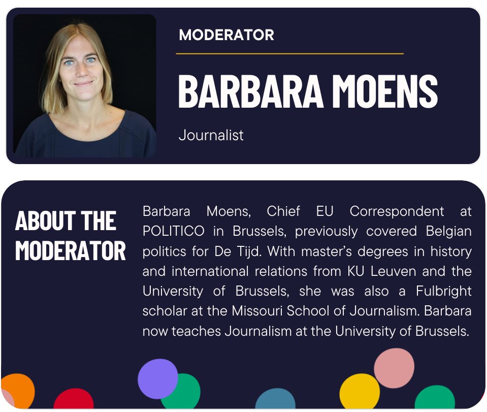 👋 Meet our moderator - @BMoens - Chief EU Correspondent at POLITICO Europe. Register to join online from the comfort of your home & watch the #MaastrichtDebate where moderators bring their expertise to facilitate a dynamic and insightful discussion. trib.al/PyaD0Yl