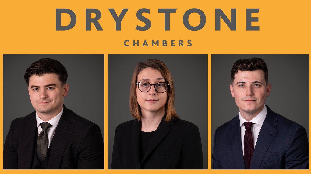 Our 3 amazing #pupils are now on their feet having started their practising period of #pupillage on 2nd April. They have each been a shining star during their 1st Six! Now the fun really begins! Good luck &amp; best wishes to Ross Ludlow, Sophie Clifford, Alex Shanks. #TeamDrystone
