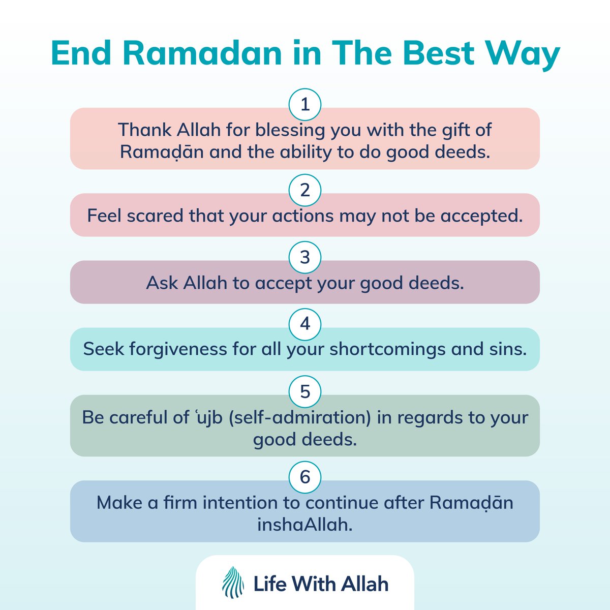 Article: Bidding Farewell to Ramadan Our hearts feel sad. Our cheeks are damp with tears. As we bid farewell to our beloved friend (i.e. Ramaḍān), we reflect on the shortness of its visit. Is this a metaphor for life? Will it pass by like the blink of an eye? Let us not waste…