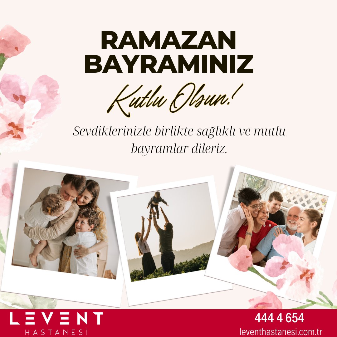 Sevdiklerinizle birlikte sağlıklı ve mutlu bayramlar dileriz. Ramazan Bayramınız kutlu olsun!   #RamazanBayramı #ŞekerBayramı #Bayram #LeventHastanesi