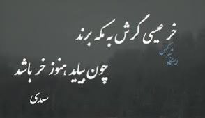 شیخ سعدی نے کیا حکیمانہ بات لکھی ہے کہ “ عیسی کا گدھا اگر مکہ سے ہو بھی آئے تو گدھا ہی رہے گا “۔ اس شعر کا تعلق سرکاری عمروں اور حج سے نہیں ہے