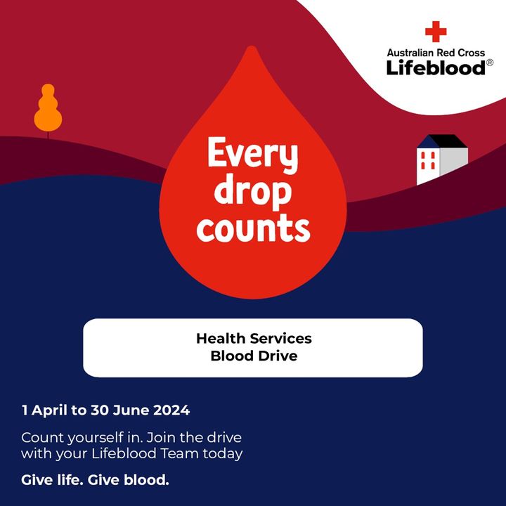 At Gold Coast Health, we’re proud to be taking part in the Health Services Blood Drive. Want to learn more about blood drives and making a difference together? When you give blood, nominate the Gold Coast Health team! Register and book an appointment here: app.donateblood.com.au/ShzE