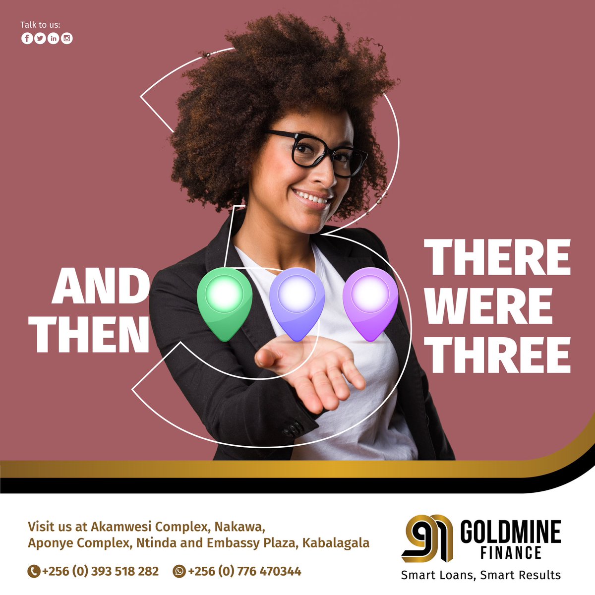 What started out as a one man plan, to help those in need around him has grown into this stable business that you know today, now with 3 fully fledged branches ❤️. We are certainly grateful for the journey it has been! #NewBranch #GoldmineFinance #SmartLoansSmartResults