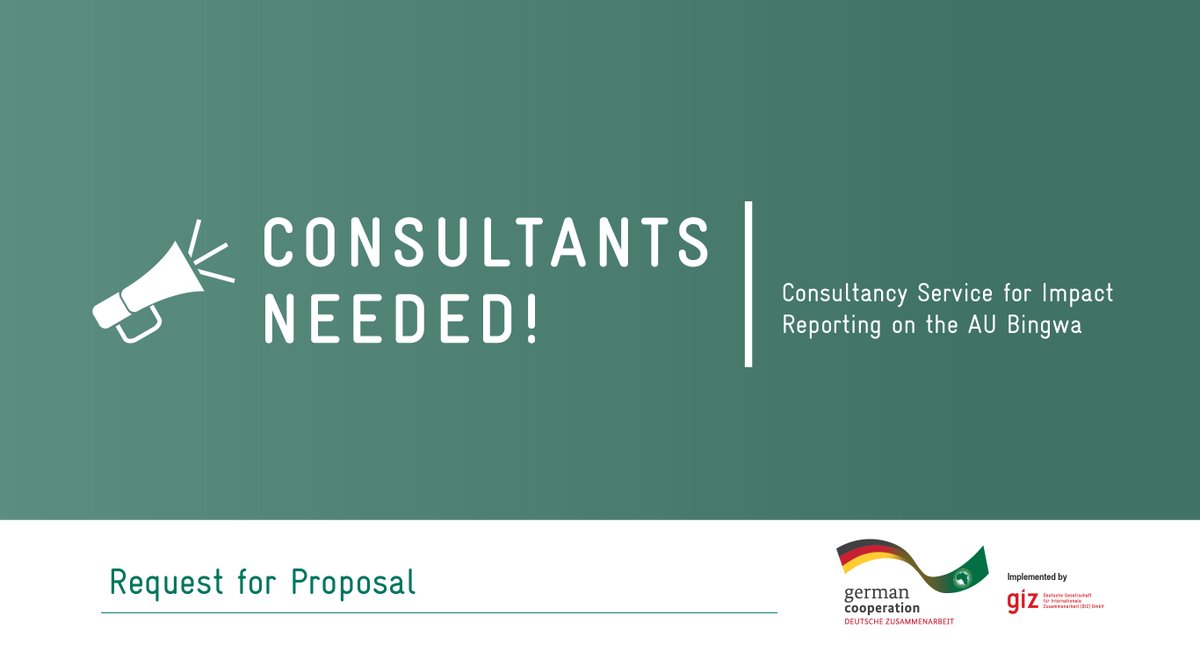 📢 Consultants Needed! 💼 Consultancy Service for Impact Reporting on the AU Bingwa 🗓️ Application deadline: 24 Apr 2024 📍 Country: Ethiopia More details below👇 reliefweb.int/job/4051898/83… #RFP #consultancy #Ethiopia #jobs #callforapplication #Africa