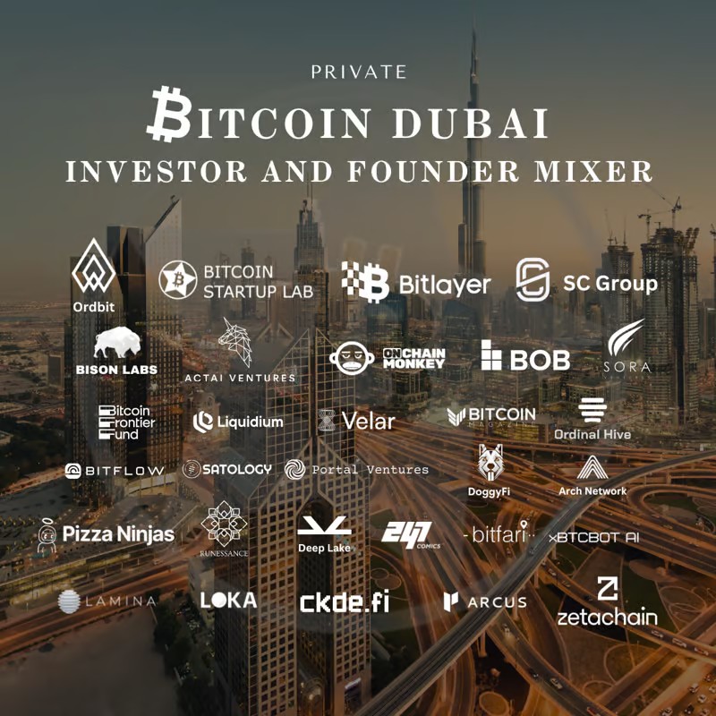 If you're gonna be in Dubai next week+want to know more about Bitcoin ecosystem and what we're building at @lokamining let's meet there.