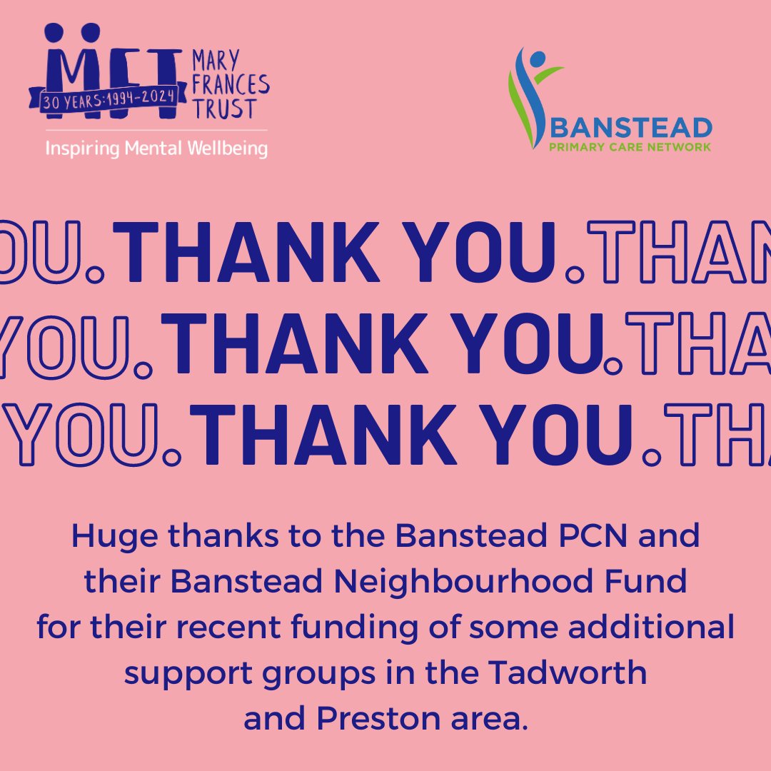 Thanks to some funding from the Banstead Primary Care Network (PCN) our clients local to the Tadworth and Preston areas have been treated to some additional courses and activities in their locality ⬇️ maryfrancestrust.org.uk/calendar/ #Surrey #SmallCharity #Fundraising