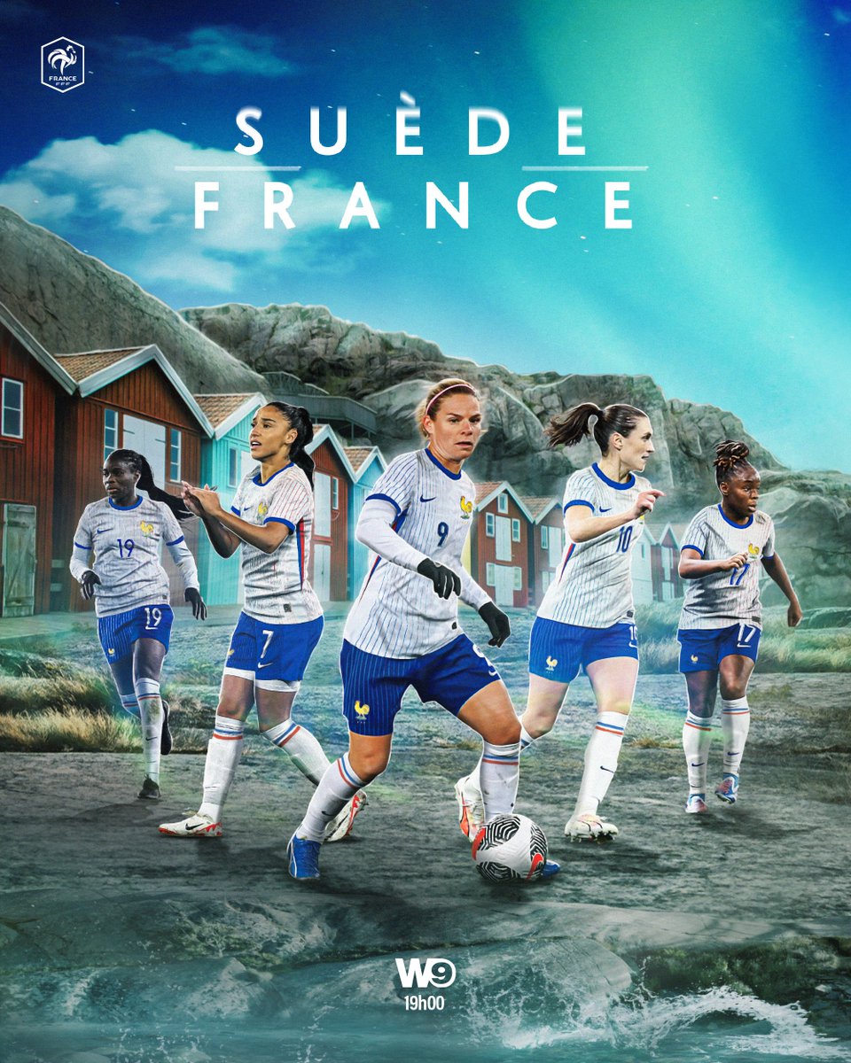 Un gros match face au 3e de la dernière Coupe du Monde 🥉 ⚔️ Suède 🇸🇪 - 🇫🇷 France 🇪🇺 Qualifications Euro 2025 ⌚️ Ce soir à 19h00 📺 @w9 #SUEFRA #FiersdetreBleues