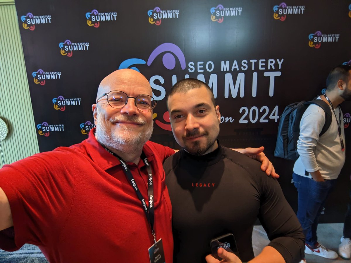 jasonmbarnard's tweet photo. Hanging out with my friend, SEO mastermind @KorayGubur! Wooohooo!
#SEOMasterySummit #SEO #SEOConference https://t.co/oG4BM6lsy0