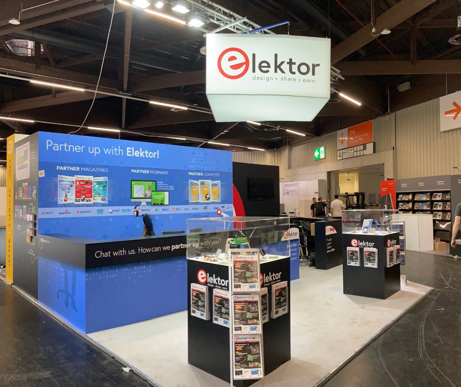 Elektor's tweet image. Elektor engineers and editors are covering #embeddedworld 2024 live in Nuremberg, Germany. 
📌 Visit Elektor at Booth 5-181. We&apos;ll post news, videos, and interviews here throughout the week. 
Stay tuned for more. elektormagazine.com/news/embedded-…
#elektor #embeddedworld2024 #EW