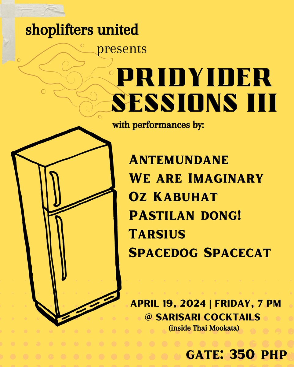 Shoplifters United gig at Sarisari Cocktails this 19th!

350php lang!