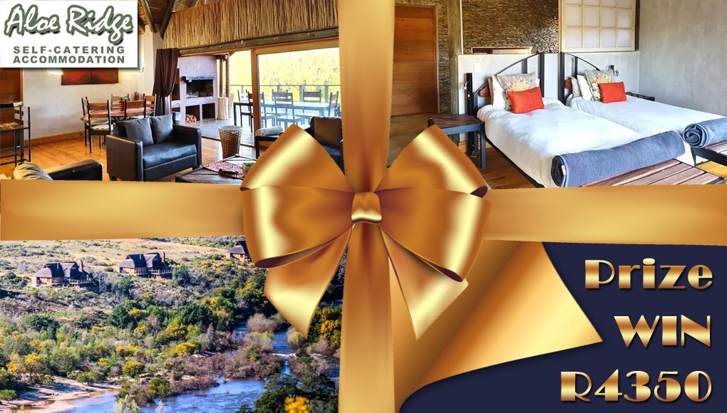 It's competition time... WIN an Aloe Ridge Accommodation Voucher valued at R4350.00 😁😁😁 You need to be in it to WIN it! View entry details here - givingmore.co.za/competitions/w…