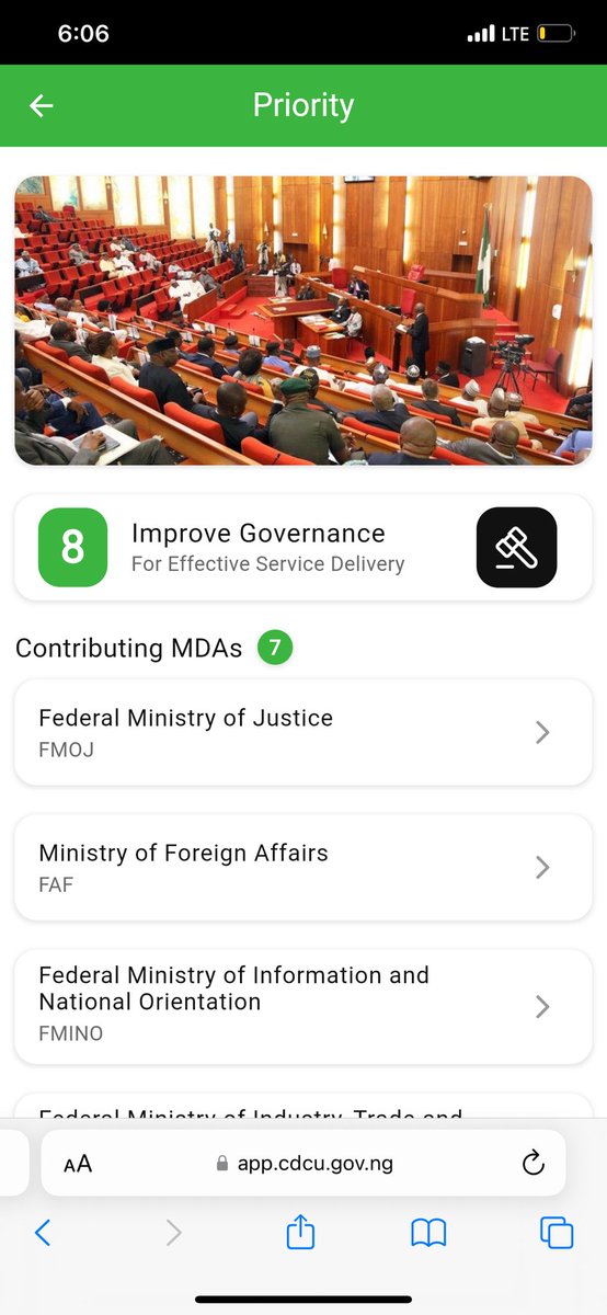 With access to Ministers' deliverables. Well done, @CDCUPolicyFGN 

#PBATMeansBiz 
#CitizensTrackerApp
#HadizaBalaUsman 
#ClassPrefect
