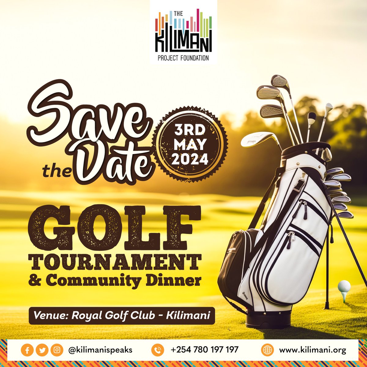 ⛳🏌🏾‍♀️SAVE THE DATE📢 Get ready to swing into action for a great cause! We are thrilled to announce our upcoming Charity Golf Tournament and Community Dinner on the 3rd of May Stay tuned for more details, but for now mark your calendars and save the date! We can't wait to tee