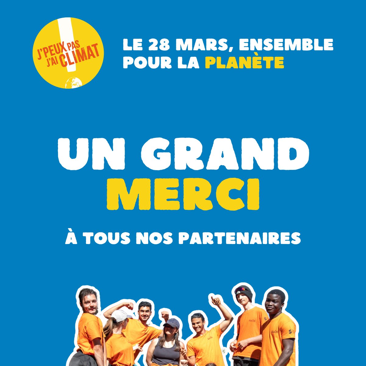 🌍 J’peux pas j’ai climat édition 2024 | MERCI à toutes les personnes à nos côtés le 28 mars : jeunes engagés, salariés, organismes d’accueil de jeunes en Service Civique, partenaires mais également tous ceux qui s'engagent toute l'année ! uniscite.fr/partenaires/jp…