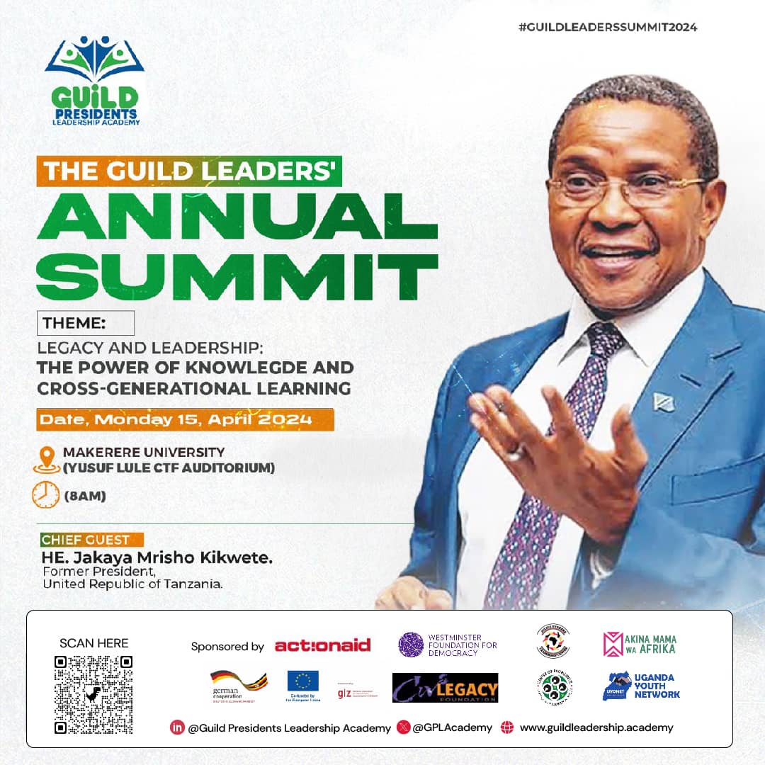 Next Monday, we shall convene at @Makerere in Yusuf LuLe CTF2 Auditorium for The #GuildLeadersSummit2024
Joining all reknown Guild Leaders to tap into their knowledge is something any leader should be yearning to learn from as we share our leadership experiences  as well.