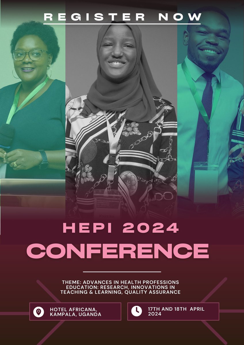 Thrilled about our 2024 HEPI Annual #Conference in Kampala, Uganda! 🌍📷 Calling all passionate individuals interested in attending to register today through hepi.mak.ac.ug/conference ..........let's make this gathering an enriching experience together!