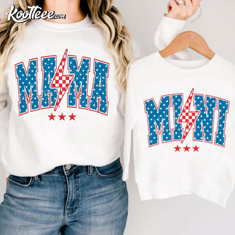 American Mama And Mini Fourth Of July T-Shirt #MamaAndMini #FourthOfJuly #koolteee koolteee.com/product/americ…