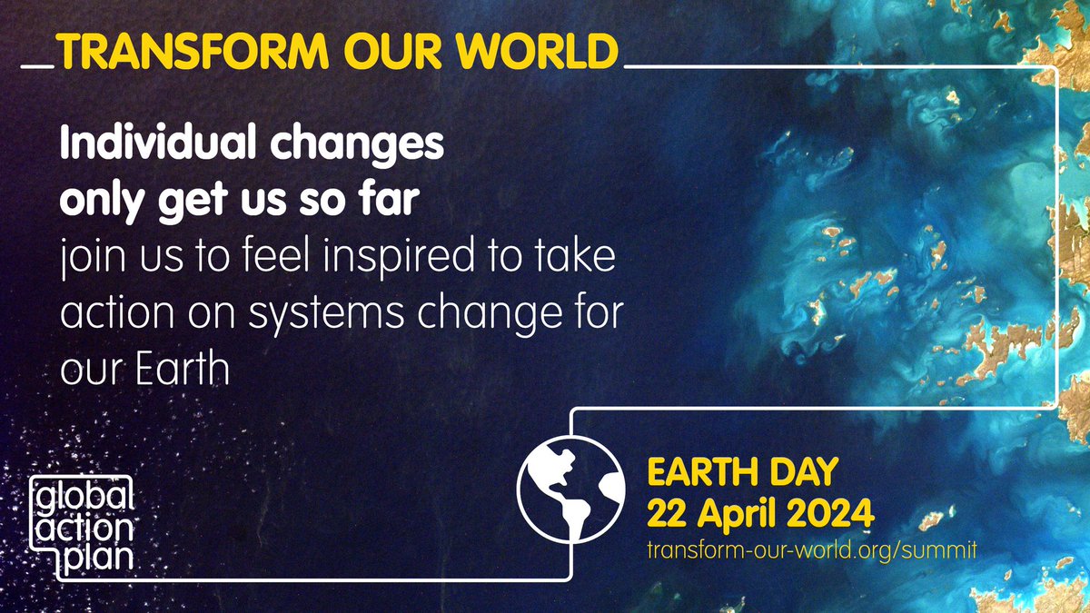 Teachers, ecowarriors, students!  Save the date:🌏 Earth Day 2024: Our Earth, Our Future 
Transform Our World
Join me #TOWYouthSummit 
session 4 an exciting Animal Kingdom Quiz! 
🗓️ Mon 22 Apr – Earth Day
🕑 11.30-11.45 UK time
📢 8-10 years old
#iwillFund