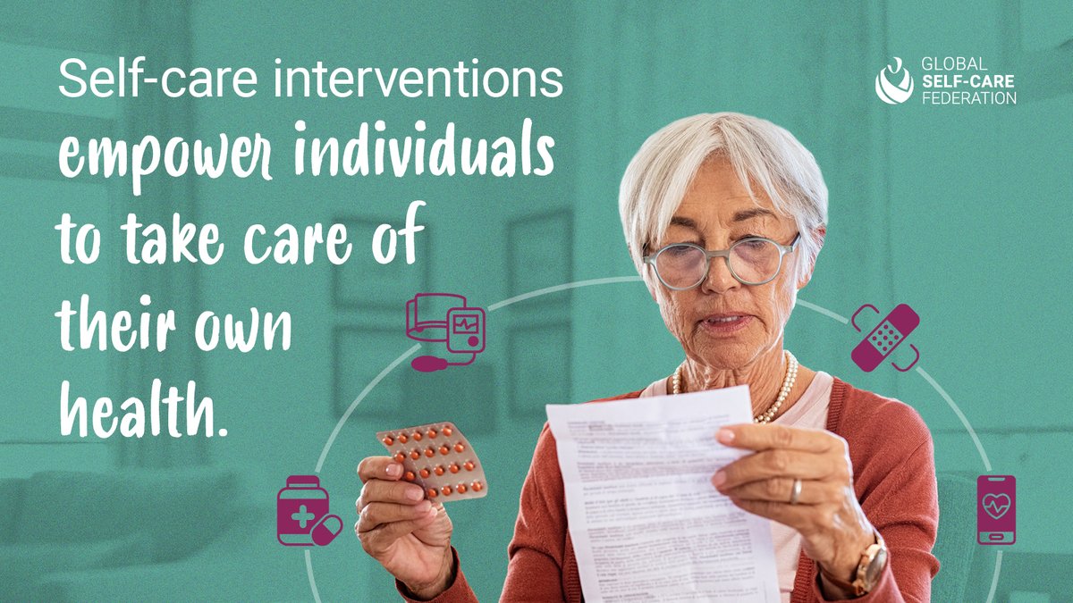Self-care interventions are tools that support #selfcare. These range from #OTC medicines to devices, diagnostics or digital interventions that can be provided in or outside of formal health services & used with or without a health worker. Find out more: t.ly/9rh6F