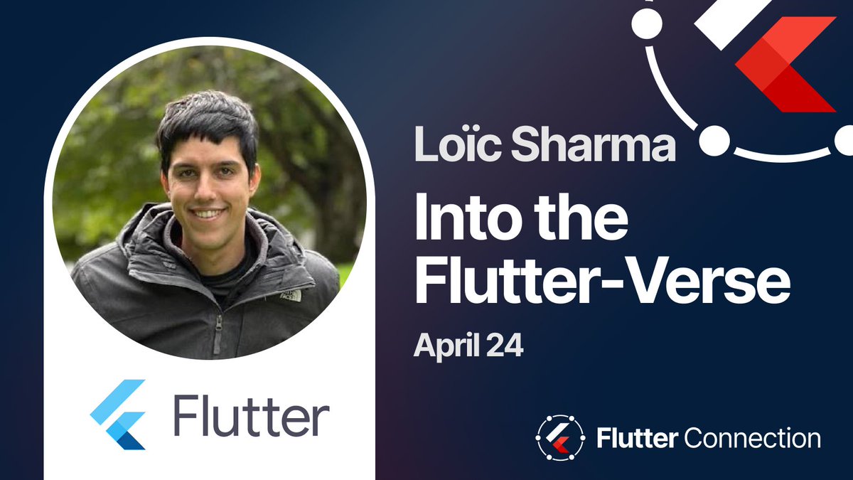 Coming all the way from @FlutterDev team offices, @LoicSharma will guide us 'Into the Flutter-Verse' to explore the frontiers of multi-window applications in Flutter, unlocking new user experiences for the most demanding apps. 👉 flutterconnection.io