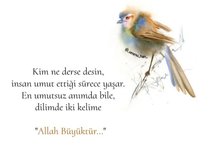 "Allah Büyüktür.."
 Hayırlı sabahlar..