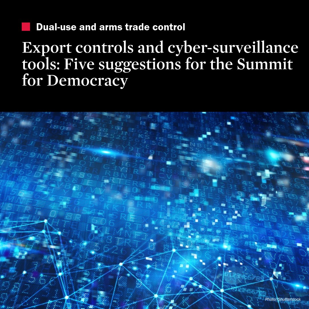 #ExportControls are an effective and actively utilized policy response to the risks of #proliferation and misuse of cyber-surveillance tools. This blog presents five ways to strengthen #ExportControls to address these risks. Read more ➡️ sipri.org/commentary/202…