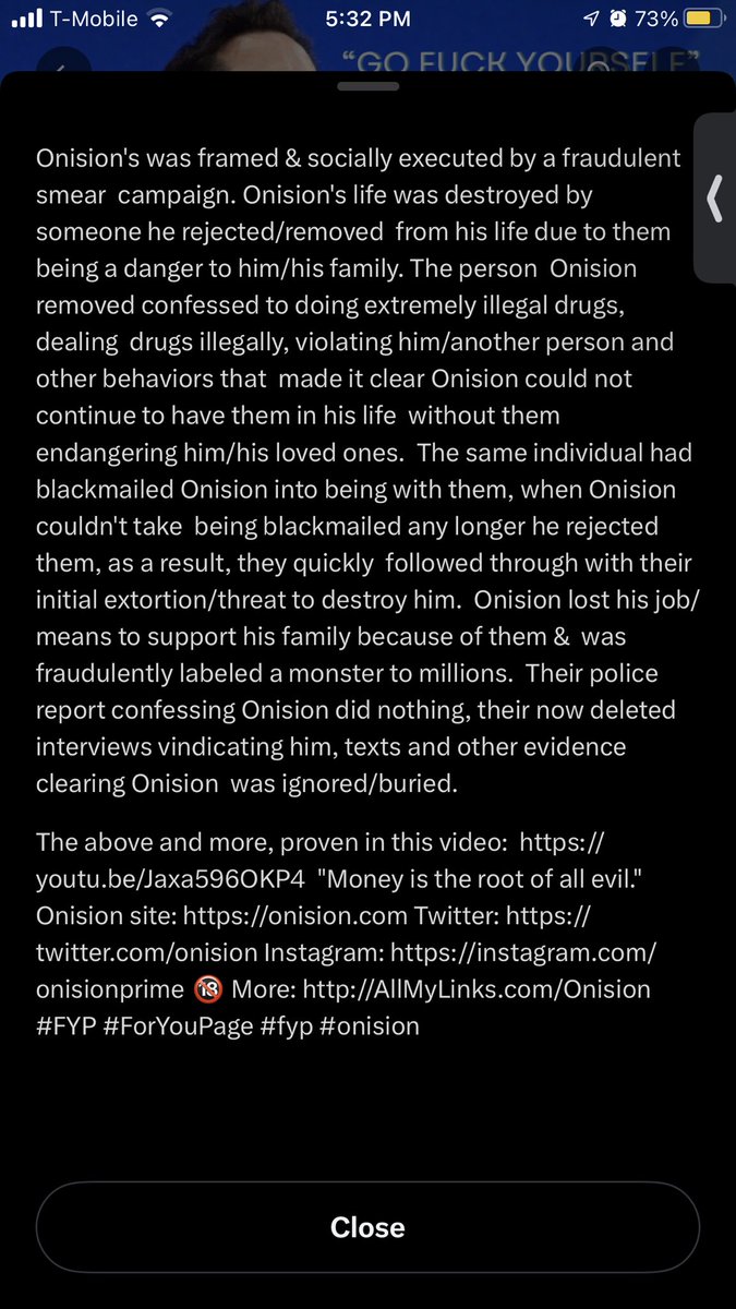 BigMoneyOnision's tweet photo. Onision really is the definition of insanity.

He just keeps repeating the same tactics over &amp; over again &amp; demans different results.

Onision has never been the victim in any of this &amp; is everything that is wrong with himself &amp; should accept that he lost. https://t.co/Zdov1Q6Axm