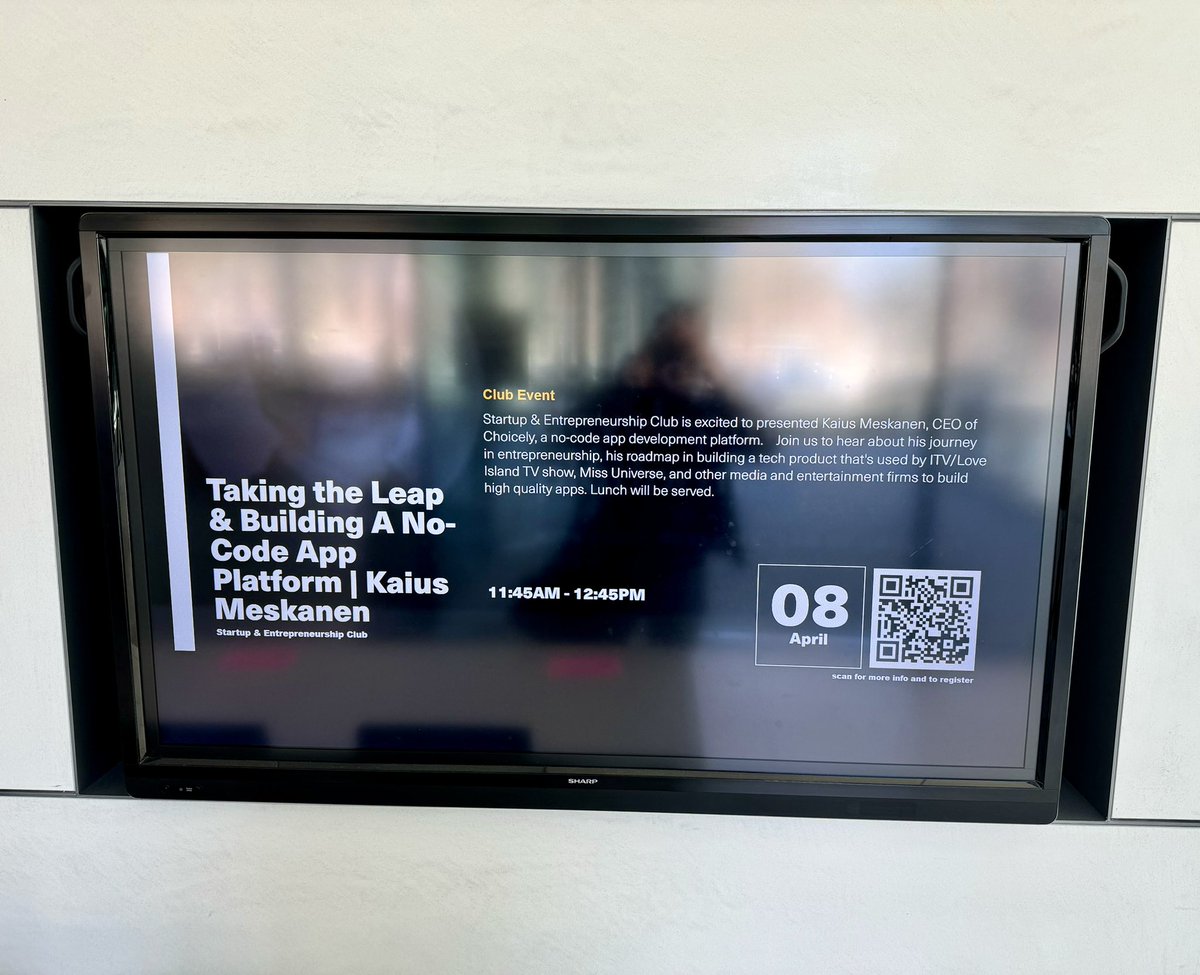 KaiusMeskanen's tweet photo. 🎓 Speaking in Yale University, School of Management about Choicely & no-code space. @Yale @YaleSOM @choicelyapp
Thank you Yale Venture Club and the team for the invitation, it was an honor 🎩
#yale #yaleuniversity #choicely #choicelyapp #nocode https://t.co/PgOR6GYd9V