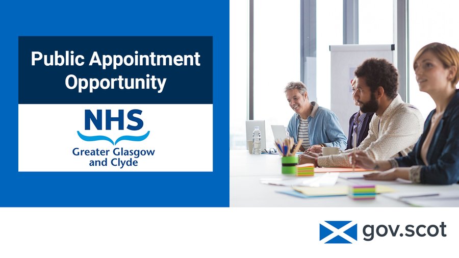 NHS Greater Glasgow and Clyde is looking for six new members to join its Board, including a Whistleblowing Champion Member and a Capital Projects specialist. more information : bit.ly/3x7QjsE CLOSES TODAY AT 12PM! @NHSGGC