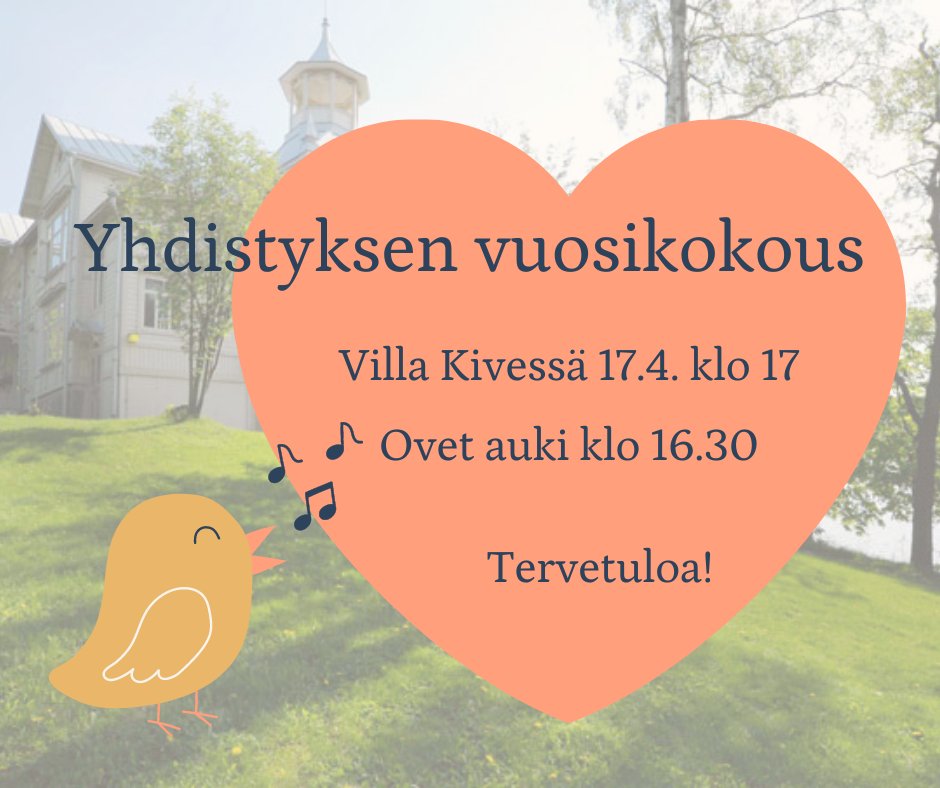 Vielä tänään ehdit ilmoittautua Sunklon vuosikokoukseen 17.4. <3 Ilmoittautumisohjeet on lähetetty jäsenille sähköpostitse.