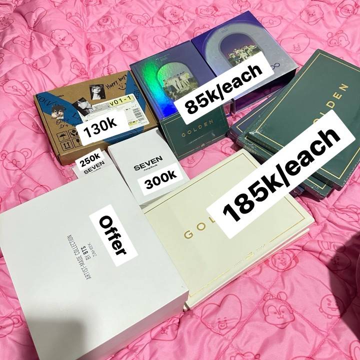 wts want to sell
aab album dvd bts 

💰Price in pict 
🌷Condi by dm
❌No keep
❌Exc adm 10% 3k pack
🏡Bogor
Tags. wts wtb wtt pcbts album golden sealed random ver layover swz jungkook taehyung jhope yoongi seokjin jimin namjoon lamp