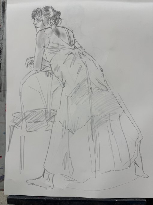 3時間みっちり描いてきました 