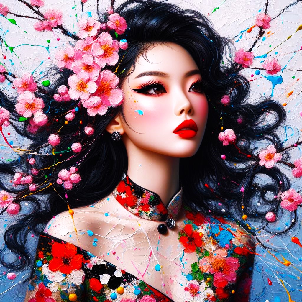 The charm of beauty harmoniously intertwined with the splendor of spring. #DigitalArt #CherryBlossom #SpringCharm #DigitalPainting #BeautyInNature #ArtisticExpression #JapaneseArt #DigitalIllustration #ArtisticVision #SpringMagic #DigitalArtistry #DigitalCreation #aiartwork