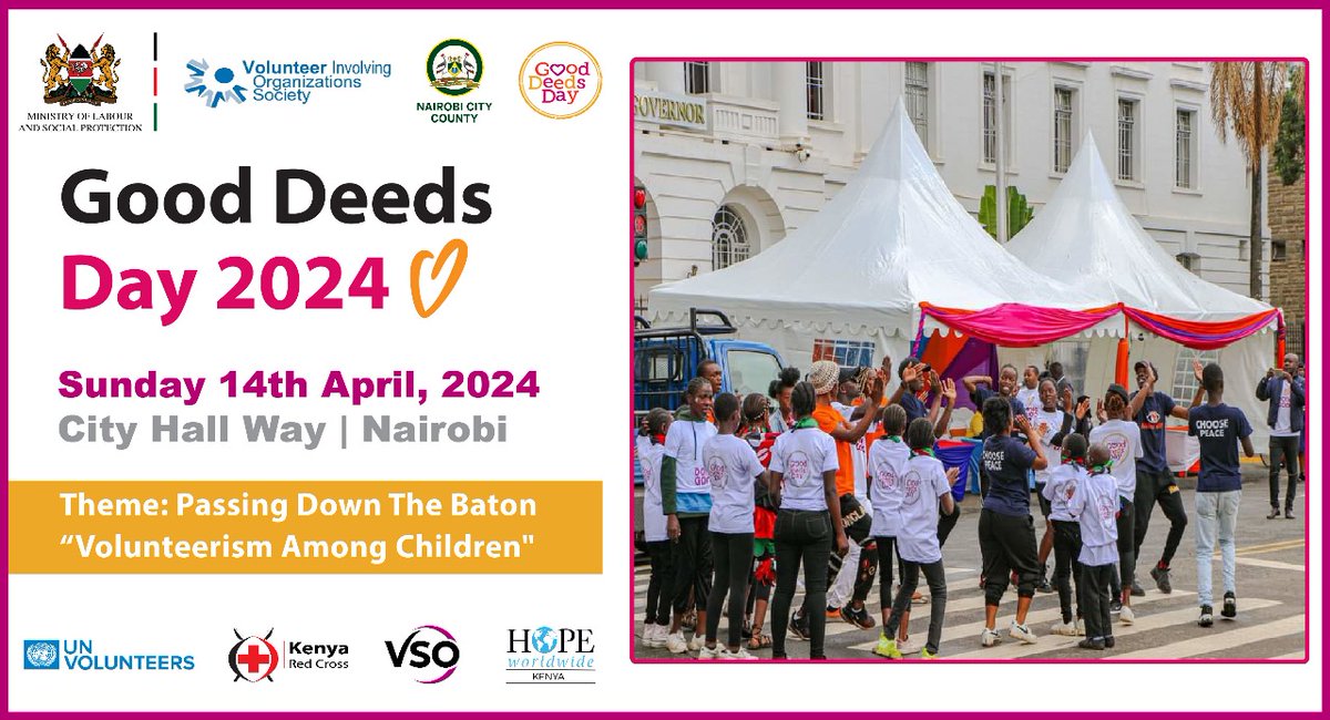 The #GoodDeedsDay2024 is here with us. On 14th April, we will be passing down the baton of volunteering to children. Is your child a volunteer?
