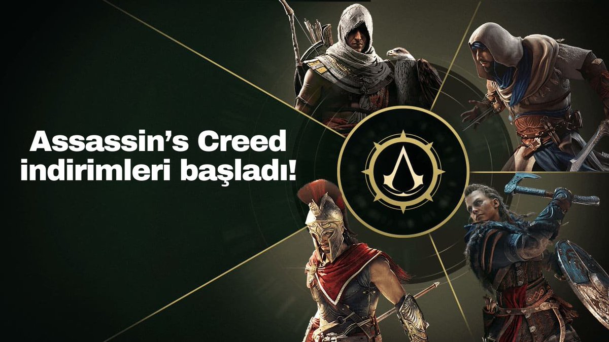 Epic Games Store'da Assassin's Creed indirimleri başladı!

🔷Valhalla + Immortal Fenyx Rising ( Paket ) : 259 TL 
🔷Valhalla + Watch Dogs Legion ( Paket ) : 259 TL 
🔷Odyssey : 139 TL 
🔷Mirage : 509 TL
🔷Origins : 163 TL