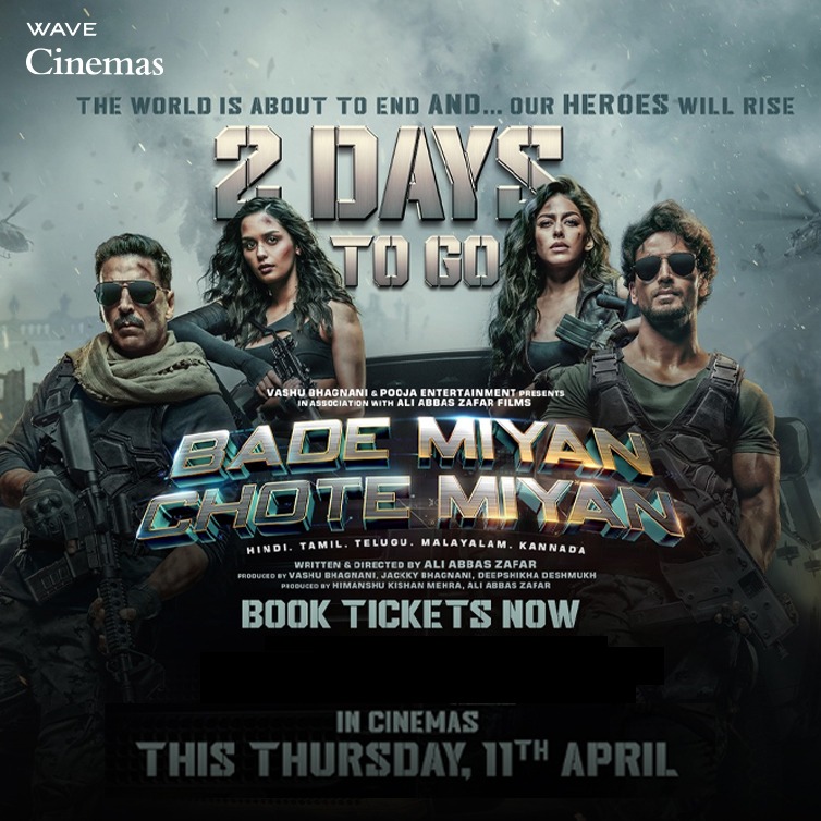 Keeping up to the promise! #BadeMiyanChoteMiyan is releasing at #wavecinemas this EID. See you at #wavecinemas on THURSDAY, 11TH APRIL 2024! Advance bookings are open now , book your tickets at wavecinemas.com #BadeMiyanChoteMiyanOnApril11…