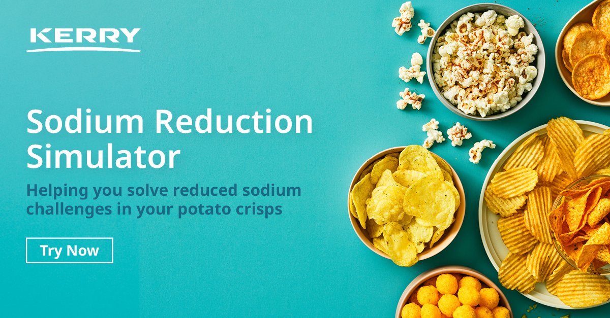 As a global population, we consume too much sodium, but removing salt from food and drinks can be challenging. Our new Sodium Reduction Simulator will identify solutions to lower the salt content of your snacks without changing the taste. Try it now: kerry.com/about/our-comp…