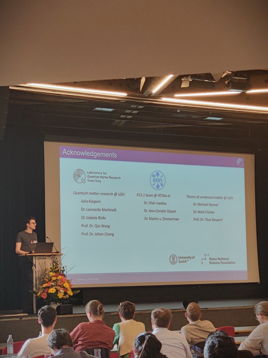 We are joining the Machine Learning Conference for X-Ray and Neutron-Based Experiments at the Heinz Maier-Leibnitz Zentrum @mlz_garching, near Munich! 

Our PhD student, Jens @UZHPhysics @UZH_Science, presents his work on deep-neural network denosing of x-ray diffraction data🖥️👨‍🔬