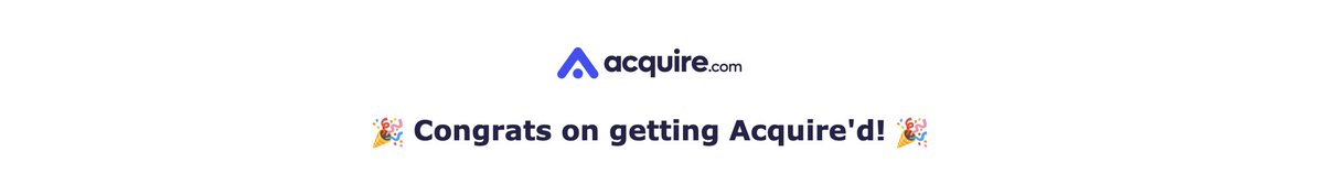 Exciting news! Our #EdTech platform has been acquired on @acquiredotcom  this morning. Looking forward to new opportunities and growth ahead! 🎉 Thanks @agazdecki This is my 6th acquistion since 2019!
