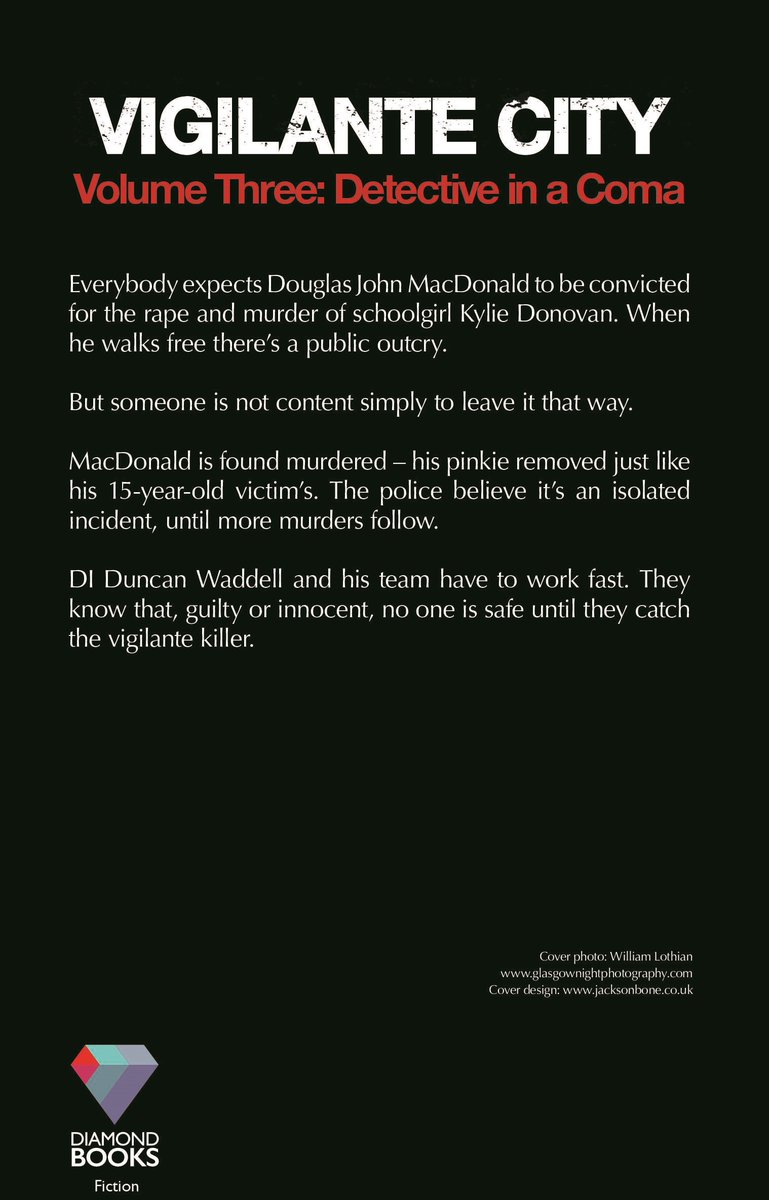 Out soon #VigilanteCity from Jennifer Lee Thomson @diamond_crime Someone is acting as judge, jury and executioner and killing those supected of crimes. Can DI Waddell stop them before more innocent people die? #CoverRevealVigilante city is book 3 in the #DetectiveinaComa series