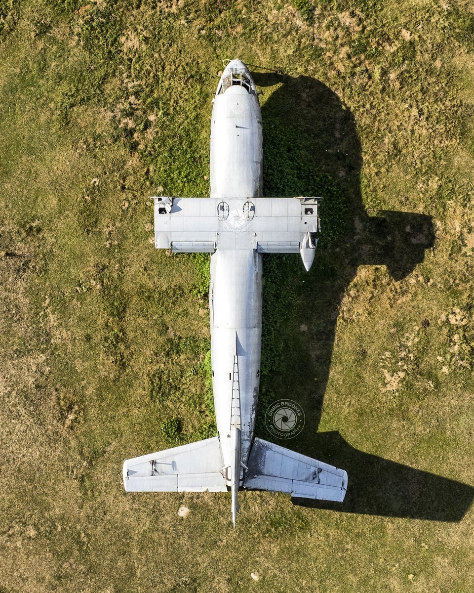 The remains of the crashed HD-321#1 plane, from the company Hurel-Dubois. The HD-321 was experimental with only 2 copies built! #ThePhotoHour #DroneHour #Creuse #France #dronephotography @DJIGlobal