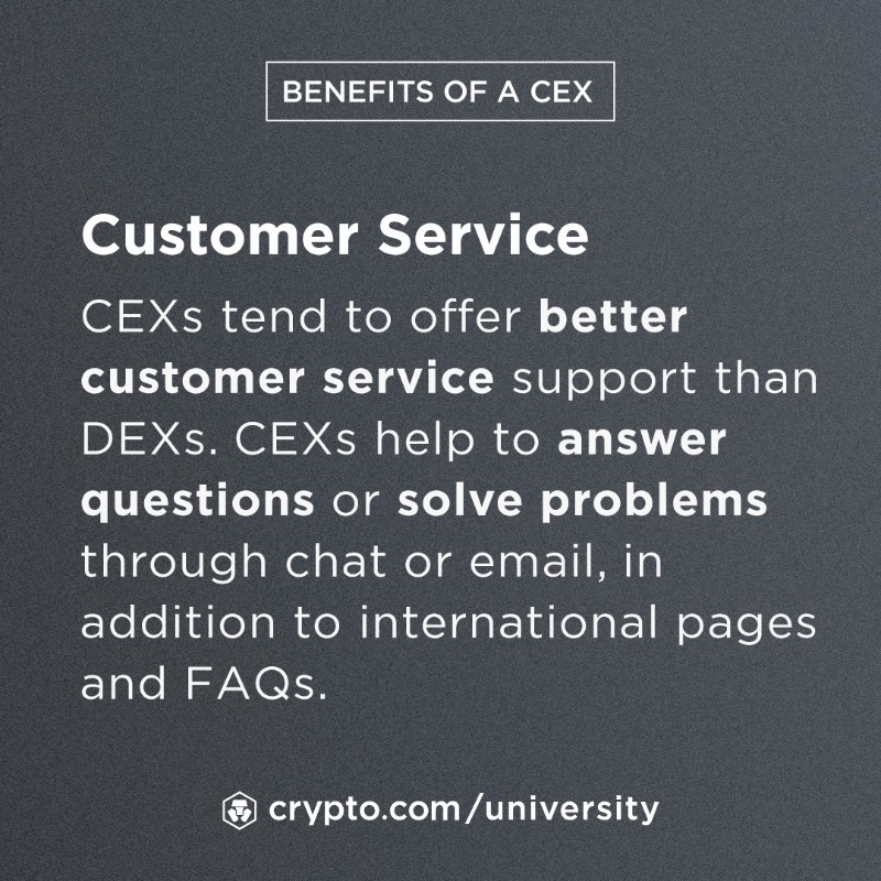cryptocom's tweet photo. Centralized exchanges like https://t.co/vCNztATkNg are popular because they offer a wide range of products and features. These exchanges also typically have high liquidity, which means users can buy and sell cryptocurrencies quickly and easily. 

Learn the benefits in detail 👇
