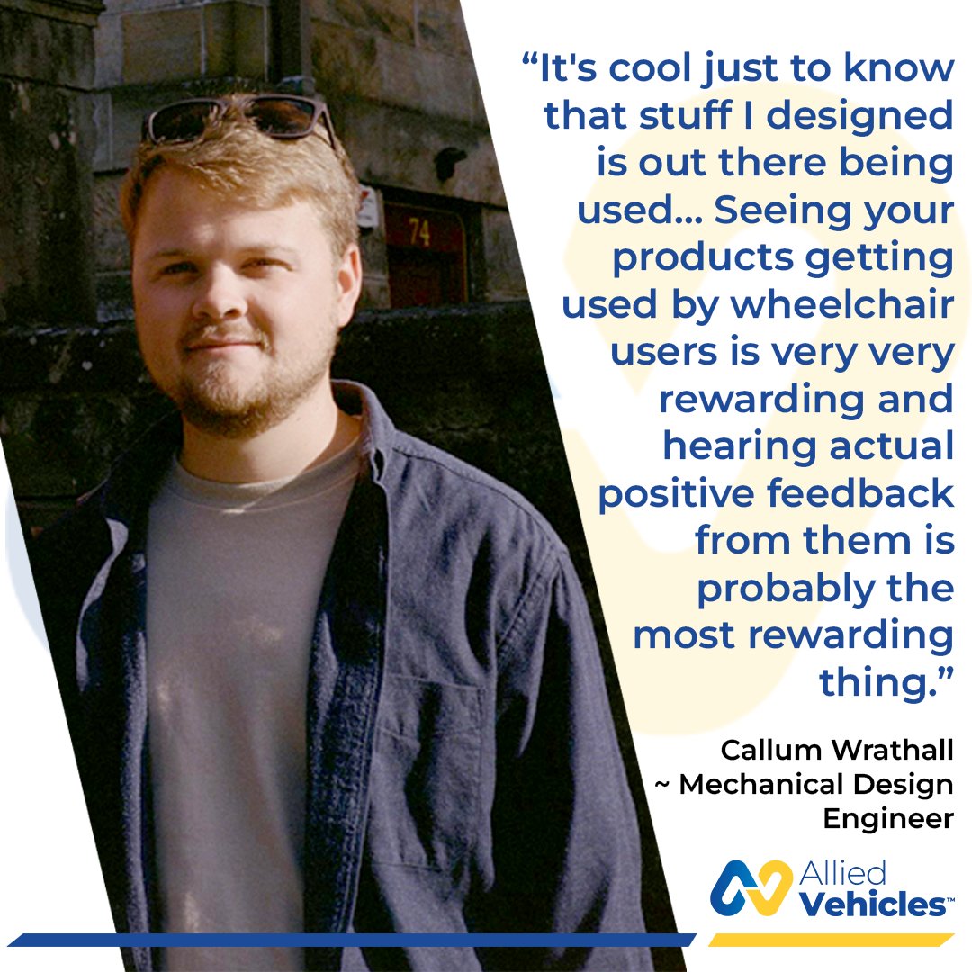 Callum Wrathall is one of Allied’s Mechanical Design Engineers. We sat down with him to chat about the design process, talking to kids about engineering, and what keeps him going when things get busy.

Read Callum's story at ow.ly/Qogn50R7JsA

#WeMovePeople #AlliedFamily