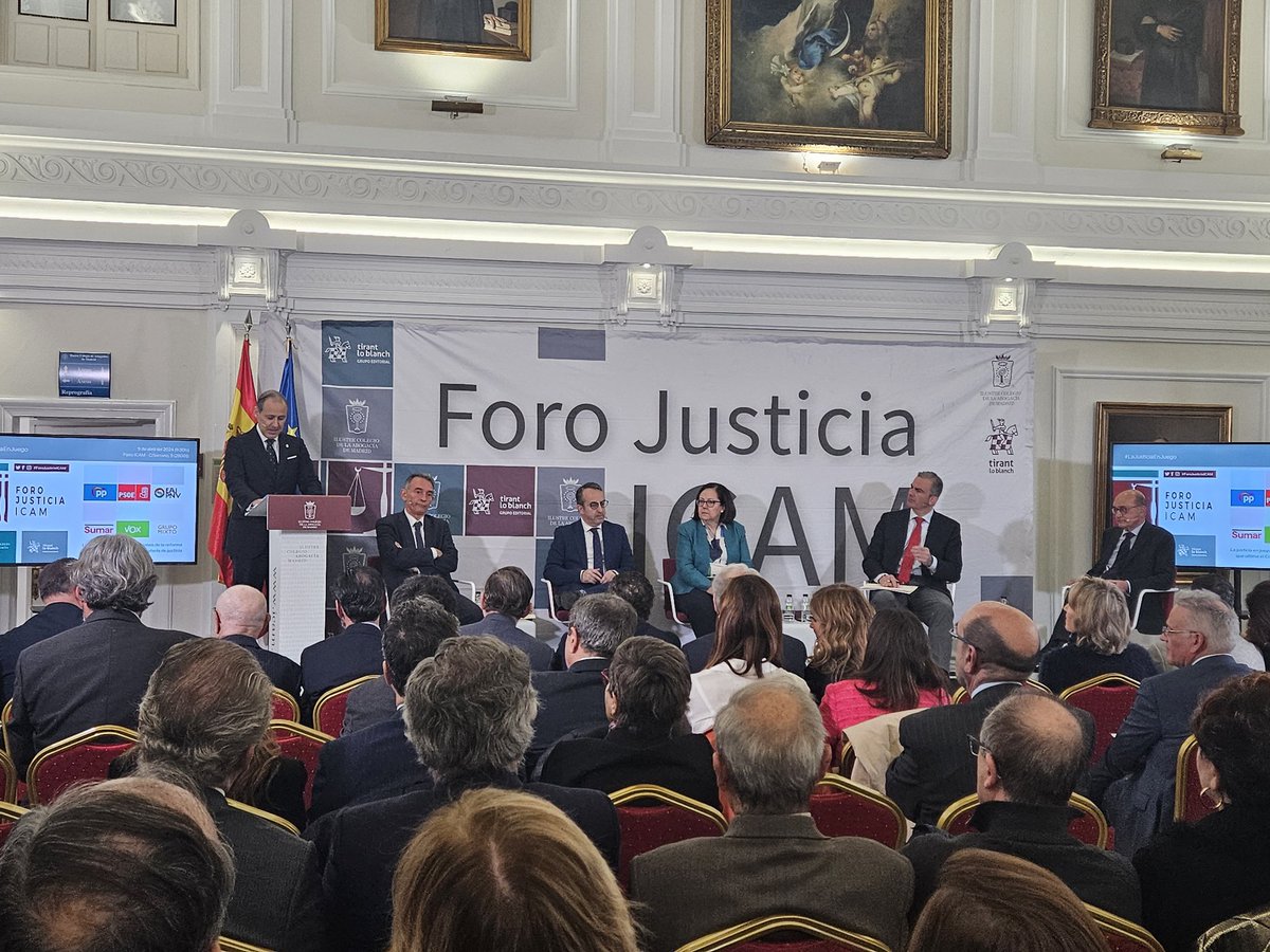 Comienza el #ForoJusticiaIcam: '#LaJusticiaEnJuego: aimplicaciones de la reforma que ultima el Congreso en materia de justicia'⬇️

@Tirant_ESP