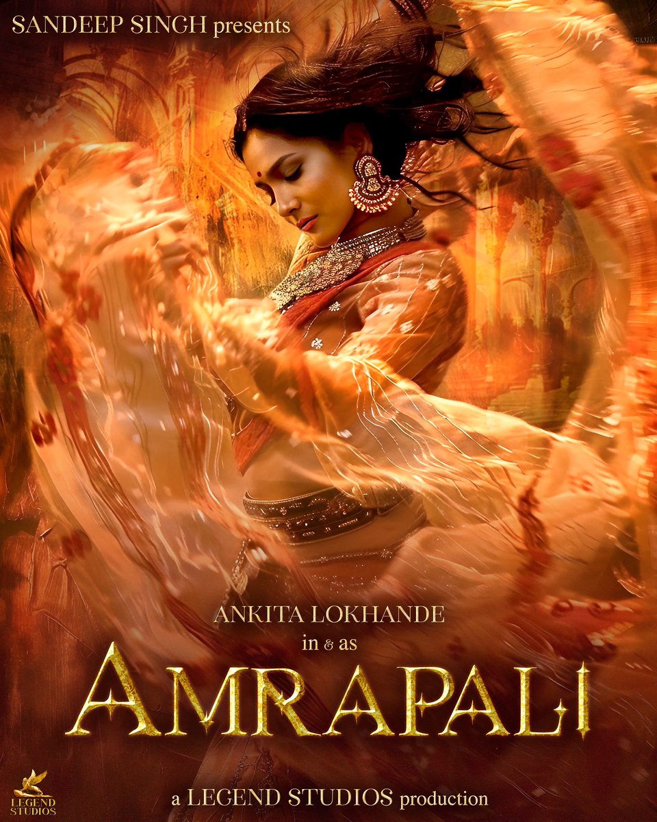 thisissandeeps's tweet photo. Presenting @anky1912 as #Amrapali, the epitome of strength, grace, and resilience. This captivating series delves into the untold saga of the royal courtesan, revealing her journey filled with emotions and challenges. Stay tuned for this grand spectacle, produced by @LegendStudios_ The series marks the much-awaited comeback of the musical maestro #IsmailDarbar @jainvick