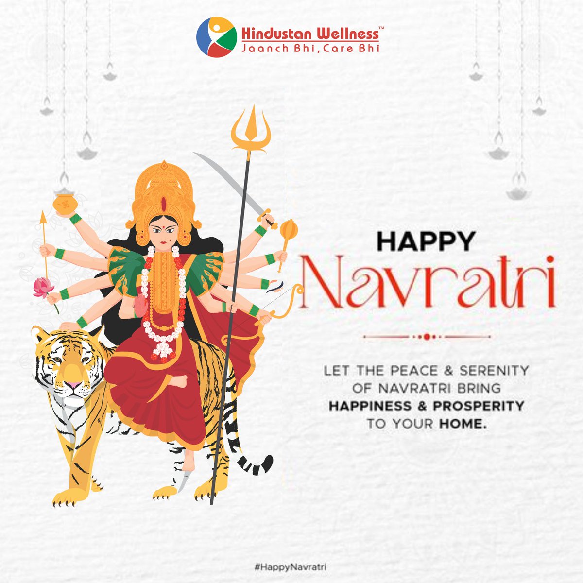 May you be blessed with the nine forms of Maa Durga on these nine auspicious days. May this festive season be filled with abundant blessings of good health, happiness, and harmony. 

Happy Chaitra Navratri 2024!

#navratri #navratrispecial #goodhealth #HindustanWellness