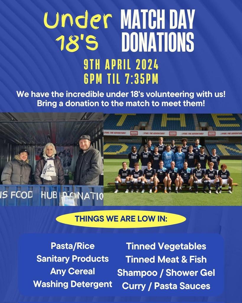 Today's match day donations 😍💙🦁