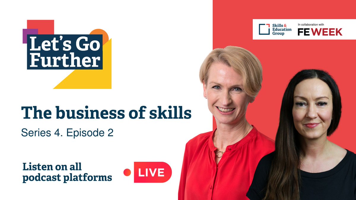 Episode 2 is out now!

Our guest host <a href="/shanechowen/">Shane Chowen</a> talks to business leaders <a href="/BCC_Jane/">Jane Gratton</a> from <a href="/britishchambers/">BCC</a> and Nicola Drury from <a href="/amazon/">Amazon</a> about the skills system that businesses need now and for the future.

🔗 buff.ly/3VxCmhT

<a href="/FEWeek/">FE Week</a>