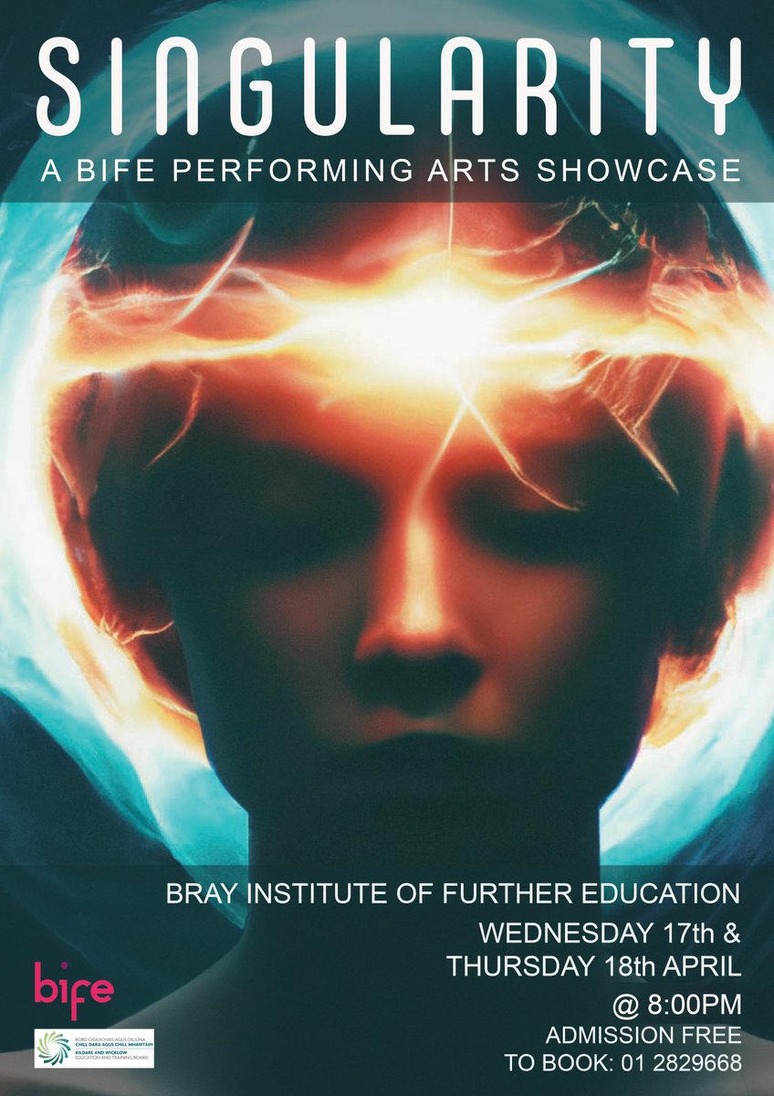 BIFE Performing Arts students present 'Singularity' a BIFE Performing Arts Showcase. Wednesday 17th & Thursday 18th April at 8.00pm Admission free To book tickets contact BIFE Reception on 01 2829668 #play #showcase #performance #singularity #performingarts #plc #furthereducation