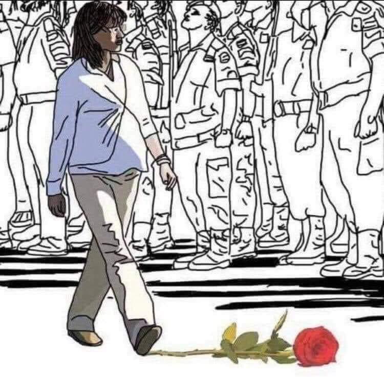 Ejemplo de vida. Siempre con nosotros y nosotras. 🌹♥️ #CarmeChacón